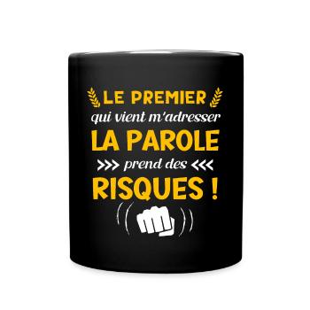 humour humeur citations drôles et cool - Mug uni - noir - Devant
