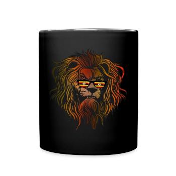 Uganda - Tasse einfarbig - Schwarz - Vorne