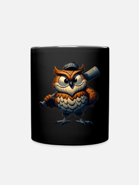 La chouette à la massue - Mug uni - noir