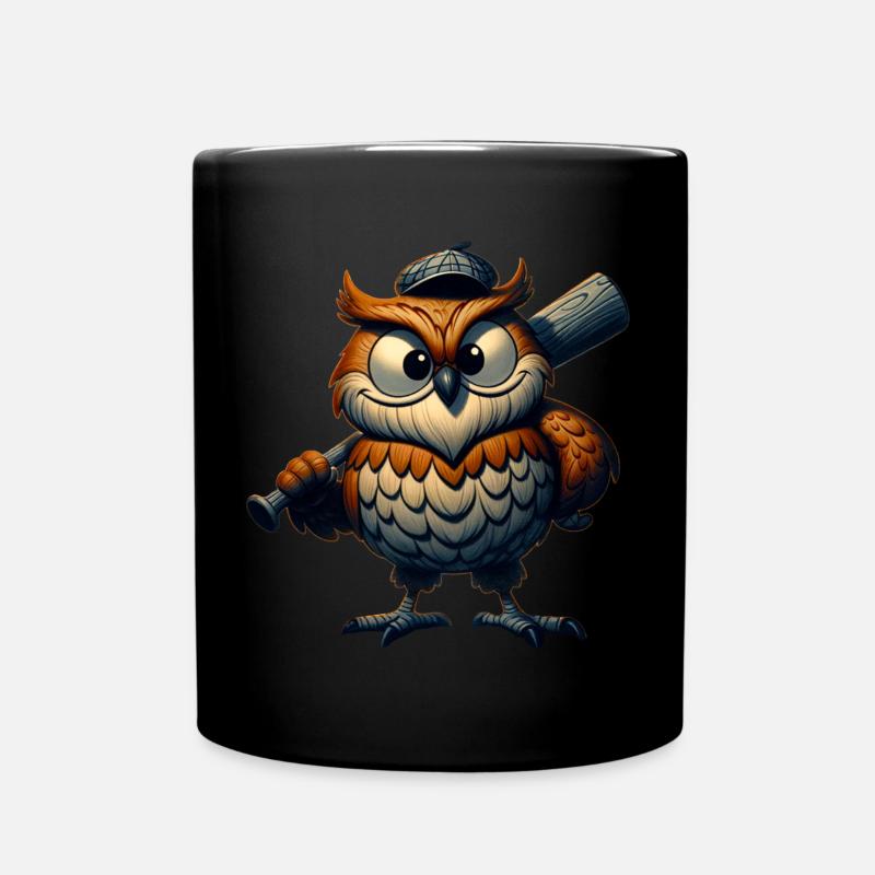La chouette à la massue - Mug uni - noir