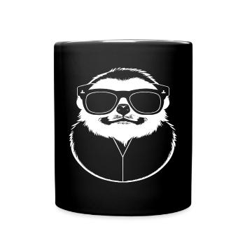 Sloths Anime Sloth Manga Sloth Sunglasses - Full Colour Mug - black - Front