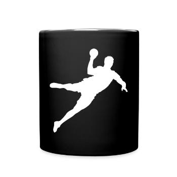 Lancer de handball Joueurs de handball européens Symbole Icône de l’équipe - Mug uni - noir - Devant