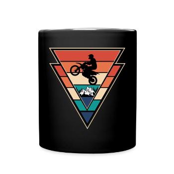 Motocross Dirt Bike Rider Moto Supercross MX - Mug uni - noir - Devant