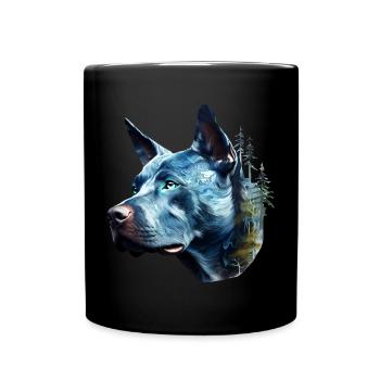 Pitbull - Tasse einfarbig - Schwarz - Vorne
