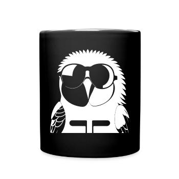Lustiger Vogel mit Sonnenbrille Cool Bourke's Parak - Tasse einfarbig - Schwarz - Vorne