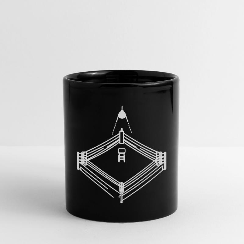 Dessin de ring de boxe Mug uni