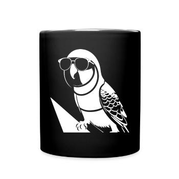 Lustiger Vogel Mit Sonnenbrille Cool Bourke's Parak - Tasse einfarbig - Schwarz - Vorne