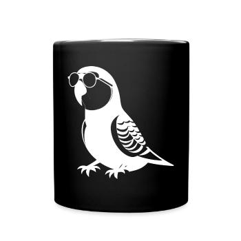 Lustiger Vogel mit Sonnenbrille Cool Bourke's Parak - Tasse einfarbig - Schwarz - Vorne