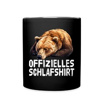Chemise de sommeil officielle Ours - Mug uni - noir - Devant