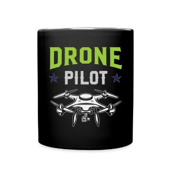 Pilote de drone - Mug uni - noir - Devant