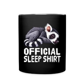 Chemise de nuit officielle Lemur - Mug uni - noir - Devant
