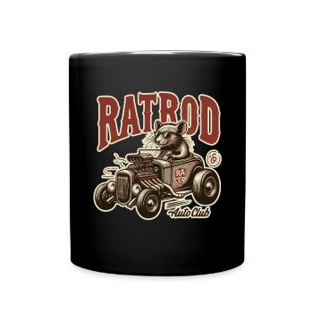 Chemise Ratsking Ratlook – Style rustique personnalisé - Mug uni - noir - Devant