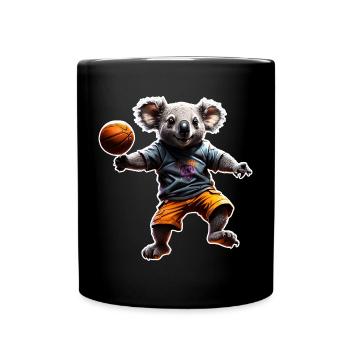Basketball Koala - Full Colour Mug - black - Front