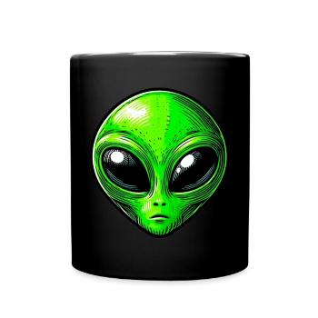 Martian Extraterrestrial Alien - Full Colour Mug - black - Front