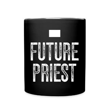 Priest Catholic Christian priest - Full Colour Mug - black - Front