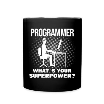 Programmierer Entwickler Programmierer Programmieren IT Computer - Tasse einfarbig - Schwarz - Vorne