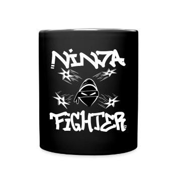 Ninja Fighter - Full Colour Mug - black - Front