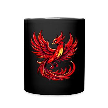 Red Phoenix - Full Colour Mug - black - Front