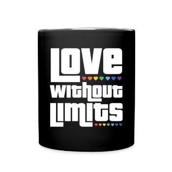LGBTQ Pride Month - Love Without Limits - Full Colour Mug - black - Front