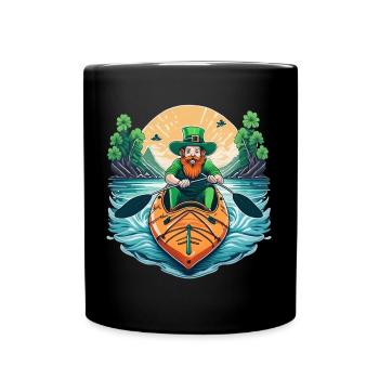 Kayak Trèfle de la Saint-Patrick - Mug uni - noir - Devant