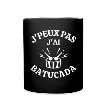 batucada, percussion, samba - Mug uni - noir - Devant