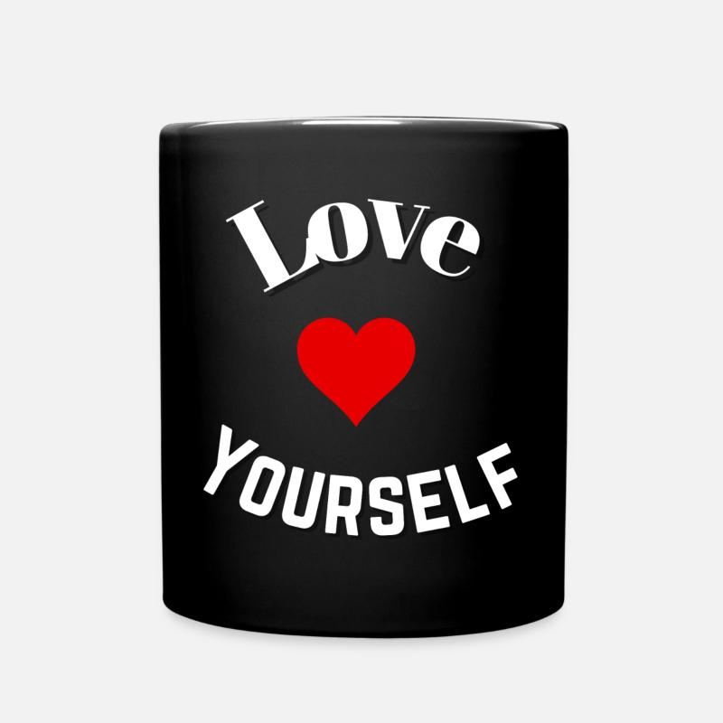 Love yourself - Mug uni - noir