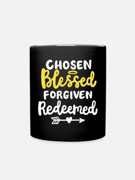 Christlicher Glaube Bibel Zitat - Tasse einfarbig - Schwarz