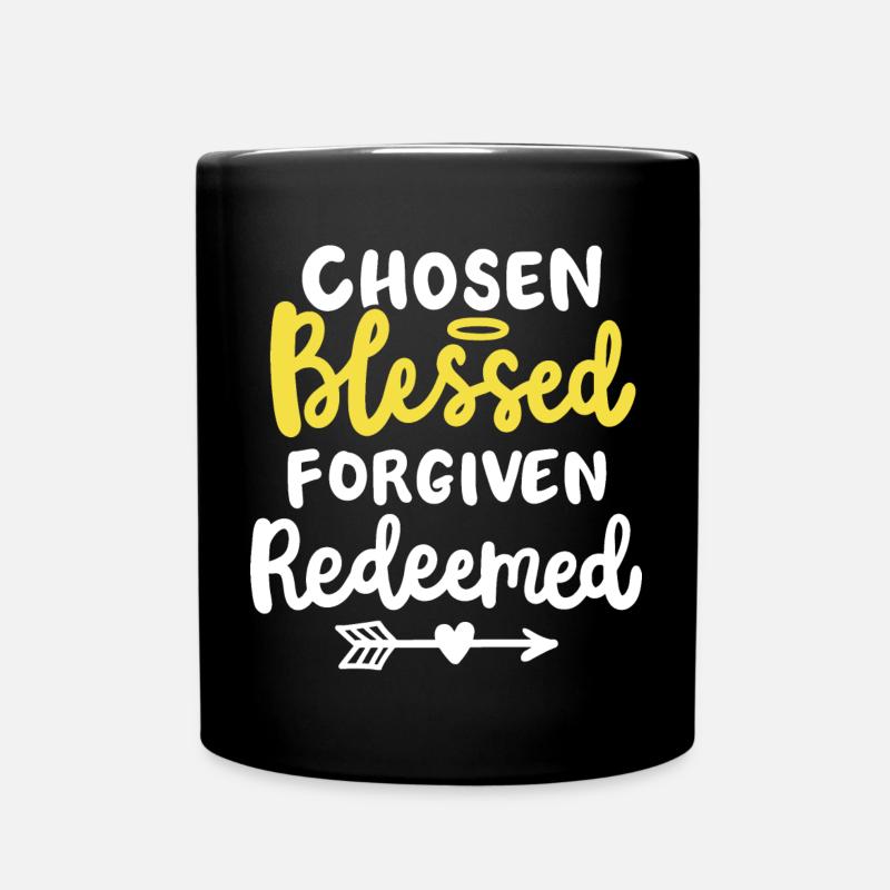Christlicher Glaube Bibel Zitat - Tasse einfarbig - Schwarz