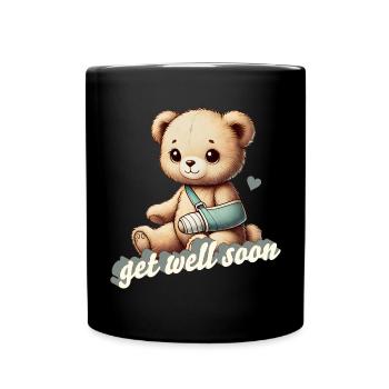 Peluche réconfortante - Teddy apporte du réconfort - Mug uni - noir - Devant