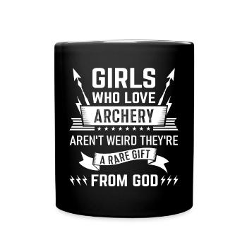 Archery Archer - Full Colour Mug - black - Front