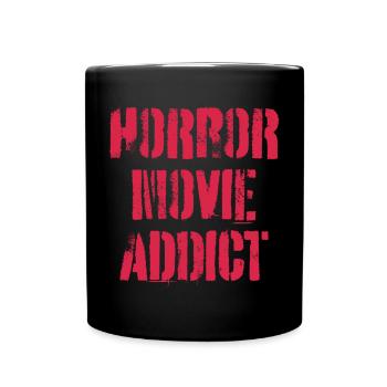 Horrorfilm Fan - Tasse einfarbig - Schwarz - Vorne