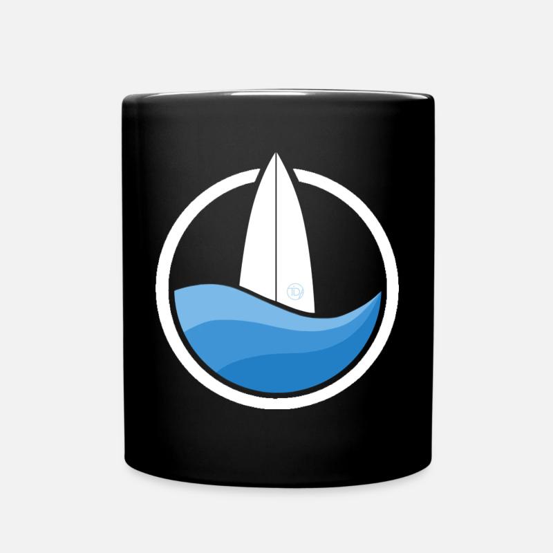 Surfwave III (white) - Tasse einfarbig - Schwarz