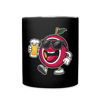 Passionsfrucht Bier - Tasse einfarbig - Schwarz - Vorne