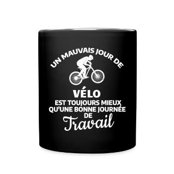 Motivating Bike Workday - Full Colour Mug - black - Front