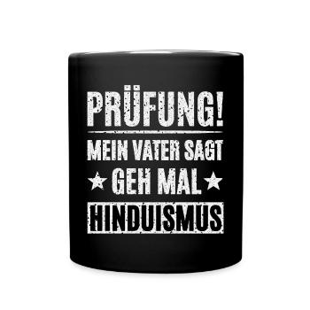 Prüfung - Tasse einfarbig - Schwarz - Vorne