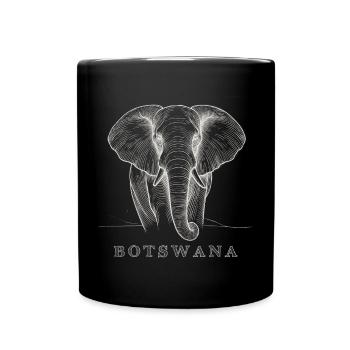 Botswana-Macht - Tasse einfarbig - Schwarz - Vorne