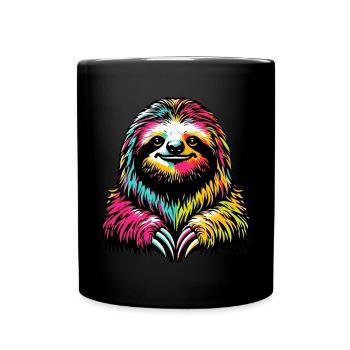 Sloth - Full Colour Mug - black - Front