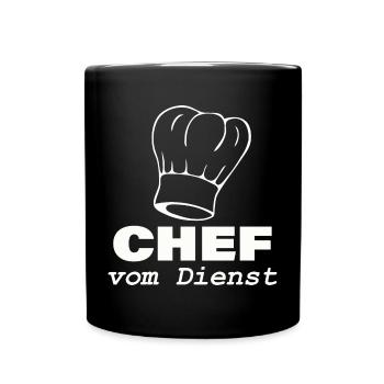 CHEF on duty - Full Colour Mug - black - Front