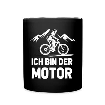 Bicycle Mountain Bike Road Bike E-Bike Cyclist - Full Colour Mug - black - Front