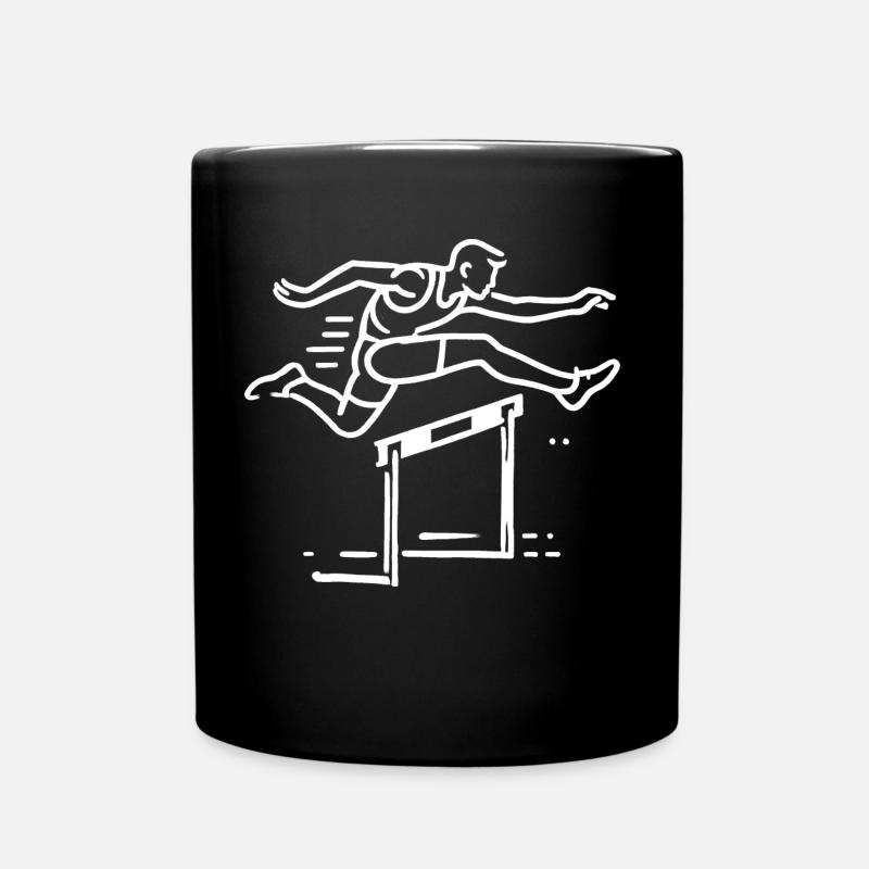 Athletics hurdles - Full Colour Mug - black