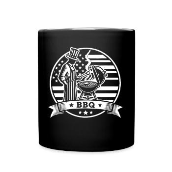 American BBQ - Full Colour Mug - black - Front