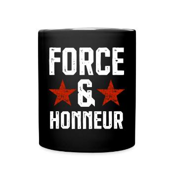 Force et honneur 1 - Mug uni - noir - Devant