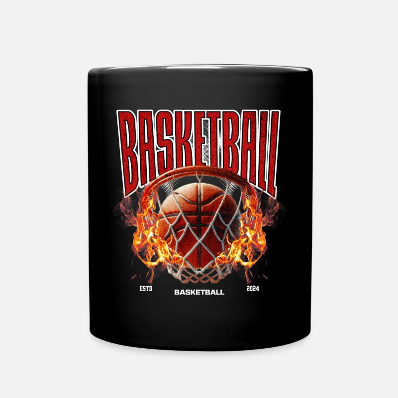 Basketball Basketballer - Tasse einfarbig - Schwarz