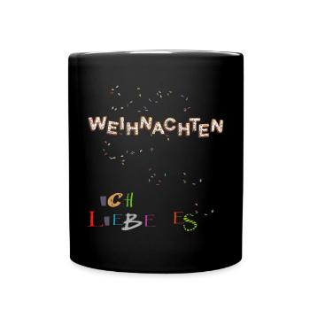 Christmas, I love it - Full Colour Mug - black - Front
