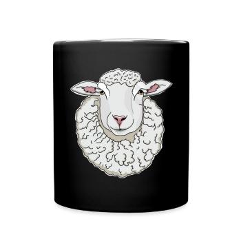 Sheep - Full Colour Mug - black - Front