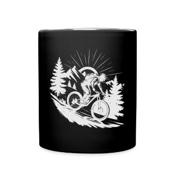 MTB Mountainbike - Tasse einfarbig - Schwarz - Vorne