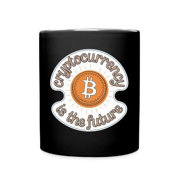 Cryptocurrency Is The Future 13 - Tasse einfarbig - Schwarz - Vorne