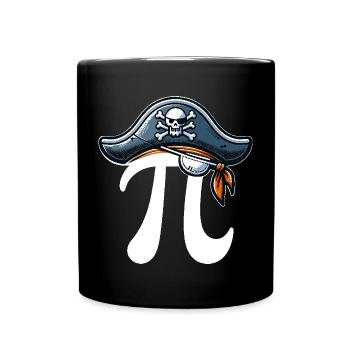 Pirate Pi Day Pirate Motif Math Fans Teacher - Full Colour Mug - black - Front