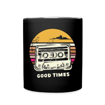 Vieille cassette rétro – Mixtape Memories vintage - Mug uni - noir - Devant