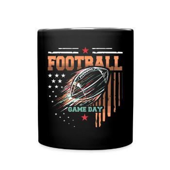 american football - gameday Team Design - Full Colour Mug - black - Front